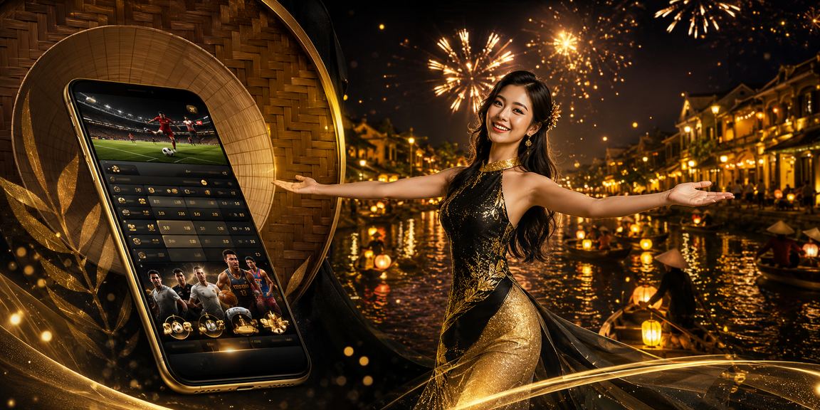 Người dùng tại Hội An xem kèo thể thao và cược casino trên điện thoại buổi tối